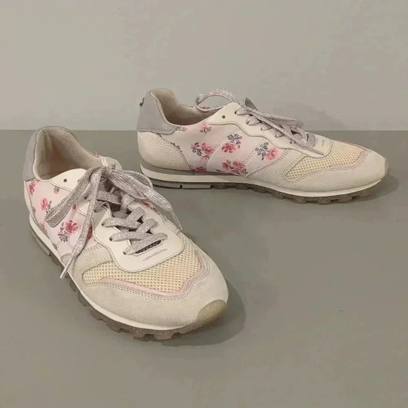 Coach Sneakers C118‎ With Mini Vintage Rose Print size 10 - Picture 1 of 12